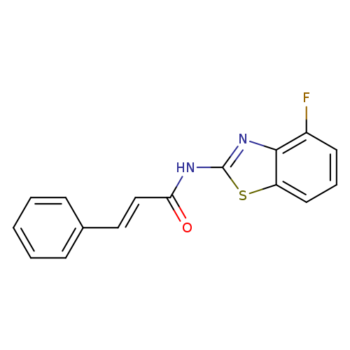(2E)-N-(4-fluoro-1,3-benzothiazol-2-yl)-3-phenylprop-2-enamide
