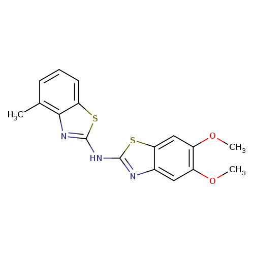 5,6-dimethoxy-N-(4-methyl-1,3-benzothiazol-2-yl)-1,3-benzothiazol-2-amine