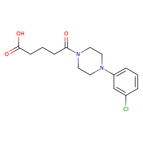 5-[4-(3-Chlorophenyl)piperazin-1-yl]-5-oxopentanoic acid