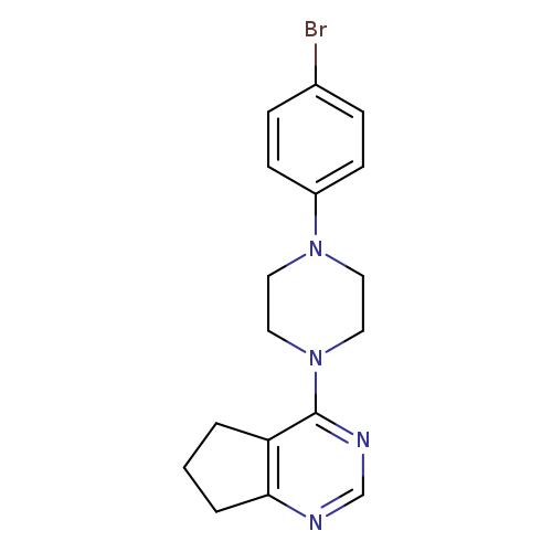 1-(4-bromophenyl)-4-{5H,6H,7H-cyclopenta[d]pyrimidin-4-yl}piperazine