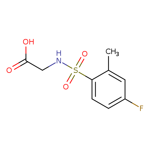 N-[(4-fluoro-2-methylphenyl)sulfonyl]glycine
