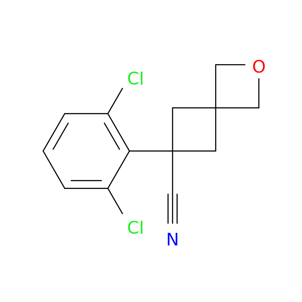 6-(2,6-dichlorophenyl)-2-oxaspiro[3.3]heptane-6-carbonitrile