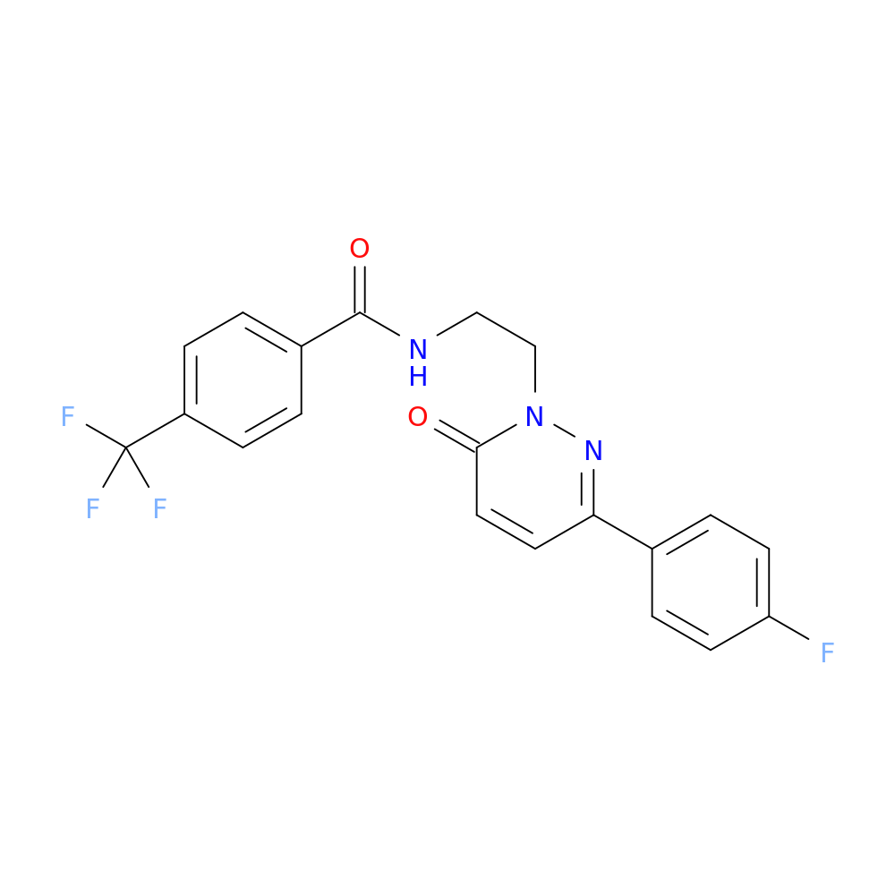 N-{2-[3-(4-fluorophenyl)-6-oxo-1,6-dihydropyridazin-1-yl]ethyl}-4-(trifluoromethyl)benzamide