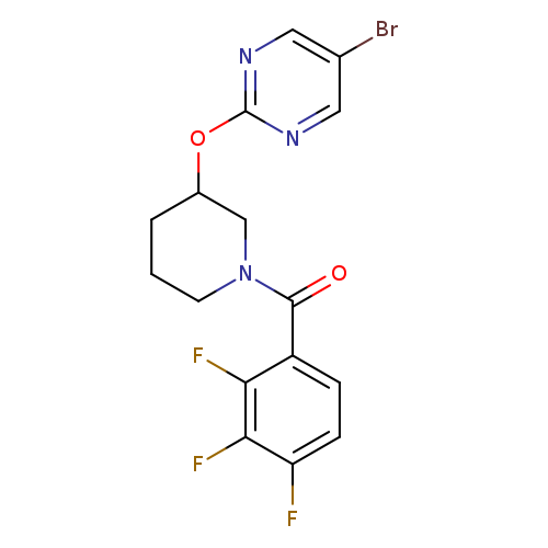 5-bromo-2-{[1-(2,3,4-trifluorobenzoyl)piperidin-3-yl]oxy}pyrimidine