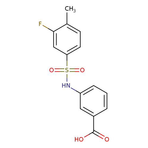 3-(3-fluoro-4-methylbenzenesulfonamido)benzoic acid