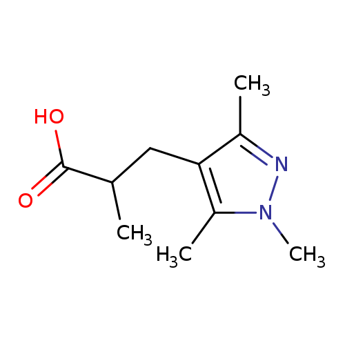 2-methyl-3-(trimethyl-1H-pyrazol-4-yl)propanoic acid