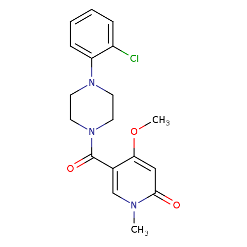 5-[4-(2-chlorophenyl)piperazine-1-carbonyl]-4-methoxy-1-methyl-1,2-dihydropyridin-2-one