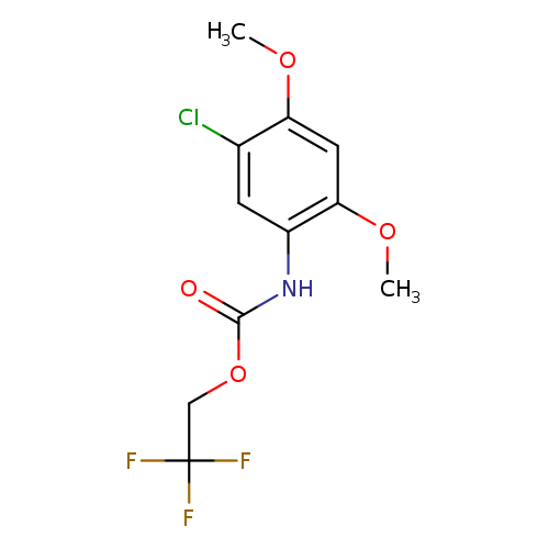 2,2,2-trifluoroethyl N-(5-chloro-2,4-dimethoxyphenyl)carbamate