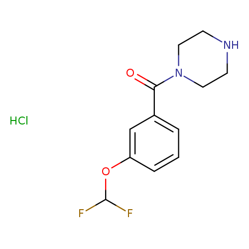 1-[3-(difluoromethoxy)benzoyl]piperazine hydrochloride