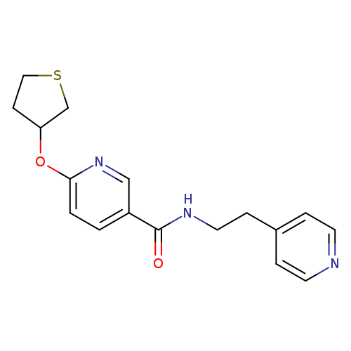 N-[2-(pyridin-4-yl)ethyl]-6-(thiolan-3-yloxy)pyridine-3-carboxamide