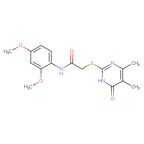 N-(2,4-dimethoxyphenyl)-2-[(4,5-dimethyl-6-oxo-1,6-dihydropyrimidin-2-yl)sulfanyl]acetamide