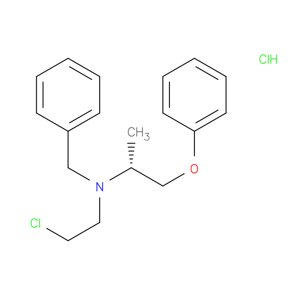 Benzenemethanamine, N-(2-chloroethyl)-N-[(1R)-1-methyl-2-phenoxyethyl]-, hydrochloride (1:1)