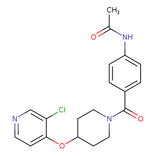 N-(4-{4-[(3-chloropyridin-4-yl)oxy]piperidine-1-carbonyl}phenyl)acetamide