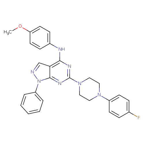 6-[4-(4-fluorophenyl)piperazin-1-yl]-N-(4-methoxyphenyl)-1-phenyl-1H-pyrazolo[3,4-d]pyrimidin-4-amine