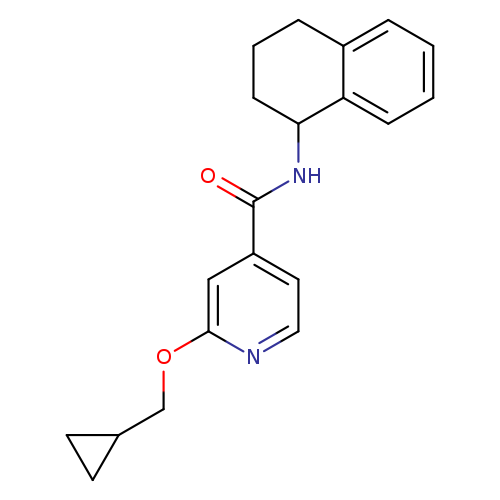2-(cyclopropylmethoxy)-N-(1,2,3,4-tetrahydronaphthalen-1-yl)pyridine-4-carboxamide