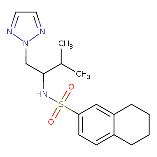 N-[3-methyl-1-(2H-1,2,3-triazol-2-yl)butan-2-yl]-5,6,7,8-tetrahydronaphthalene-2-sulfonamide