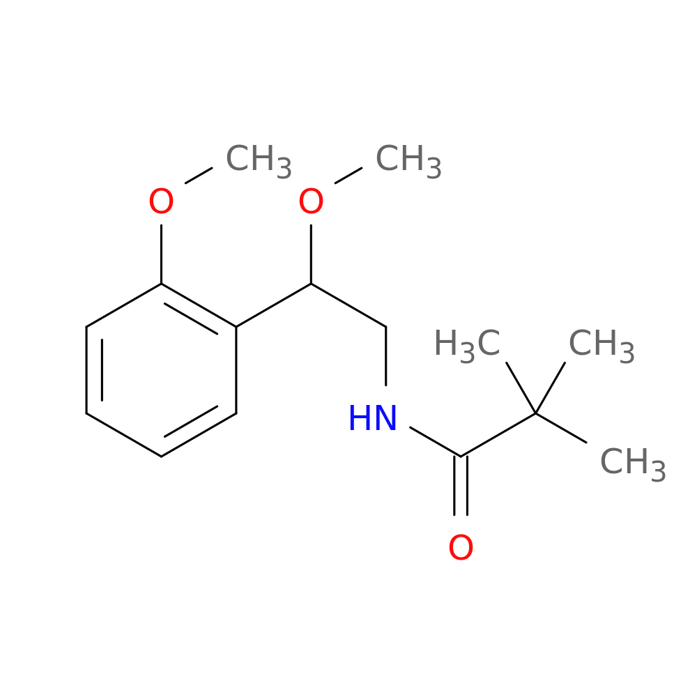 N-[2-methoxy-2-(2-methoxyphenyl)ethyl]-2,2-dimethylpropanamide