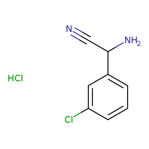2-amino-2-(3-chlorophenyl)acetonitrile hydrochloride
