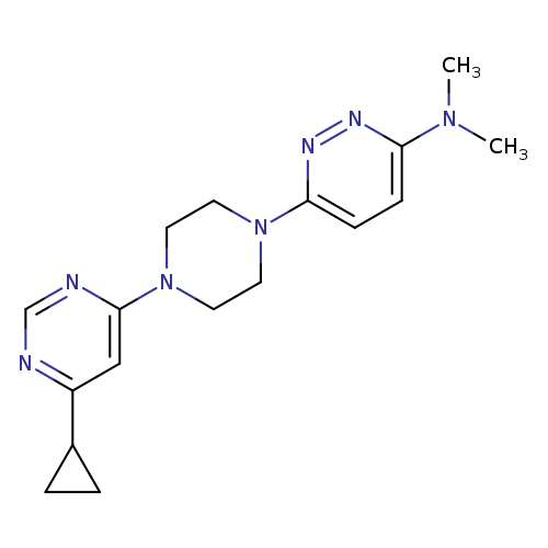 6-[4-(6-cyclopropylpyrimidin-4-yl)piperazin-1-yl]-N,N-dimethylpyridazin-3-amine