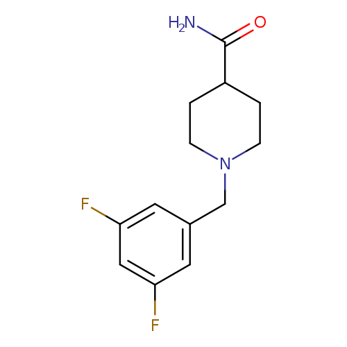 1-[(3,5-difluorophenyl)methyl]piperidine-4-carboxamide