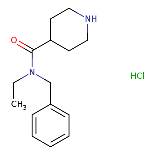 N-benzyl-N-ethyl-4-piperidinecarboxamide hydrochloride