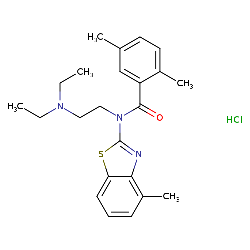 N-[2-(diethylamino)ethyl]-2,5-dimethyl-N-(4-methyl-1,3-benzothiazol-2-yl)benzamide hydrochloride
