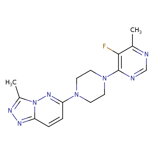 5-fluoro-4-methyl-6-(4-{3-methyl-[1,2,4]triazolo[4,3-b]pyridazin-6-yl}piperazin-1-yl)pyrimidine