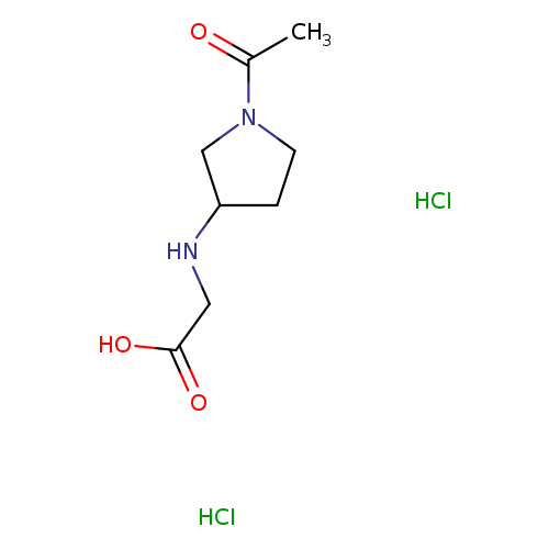 2-[(1-acetylpyrrolidin-3-yl)amino]acetic acid dihydrochloride