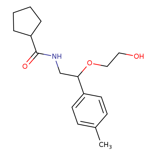 N-[2-(2-hydroxyethoxy)-2-(4-methylphenyl)ethyl]cyclopentanecarboxamide