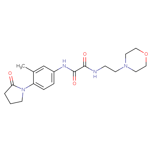 N-[3-methyl-4-(2-oxopyrrolidin-1-yl)phenyl]-N'-[2-(morpholin-4-yl)ethyl]ethanediamide