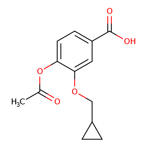 4-Acetoxy-3-(cyclopropylmethoxy)benzoic acid
