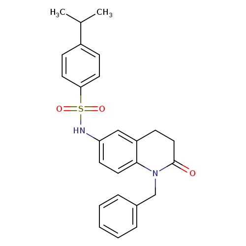 N-(1-benzyl-2-oxo-1,2,3,4-tetrahydroquinolin-6-yl)-4-(propan-2-yl)benzene-1-sulfonamide