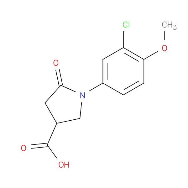 1-(3-Chloro-4-methoxyphenyl)-5-oxopyrrolidine-3-carboxylic acid