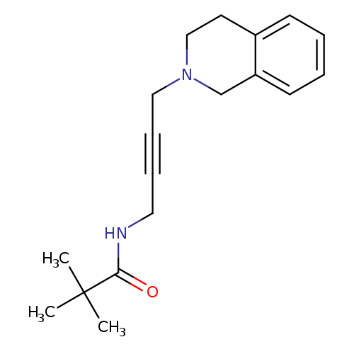 2,2-dimethyl-N-[4-(1,2,3,4-tetrahydroisoquinolin-2-yl)but-2-yn-1-yl]propanamide