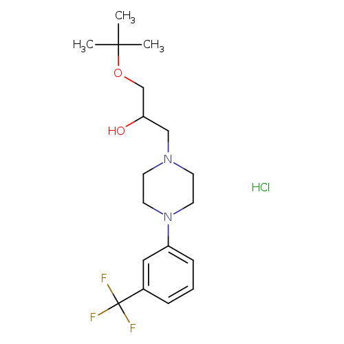 1-(tert-butoxy)-3-{4-[3-(trifluoromethyl)phenyl]piperazin-1-yl}propan-2-ol hydrochloride