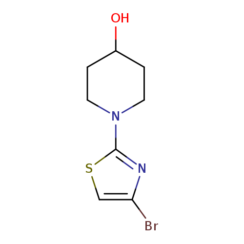 4-Piperidinol, 1-(4-bromo-2-thiazolyl)-