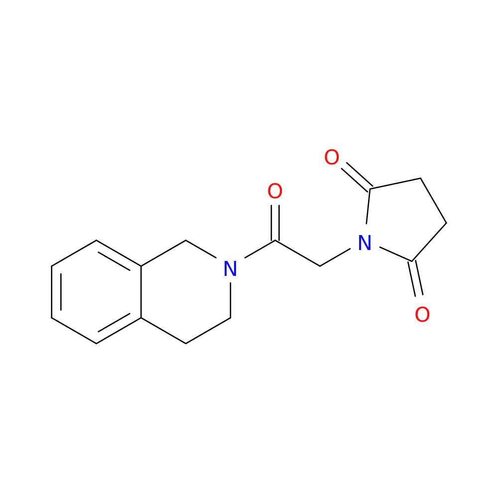 1-[2-oxo-2-(1,2,3,4-tetrahydroisoquinolin-2-yl)ethyl]pyrrolidine-2,5-dione