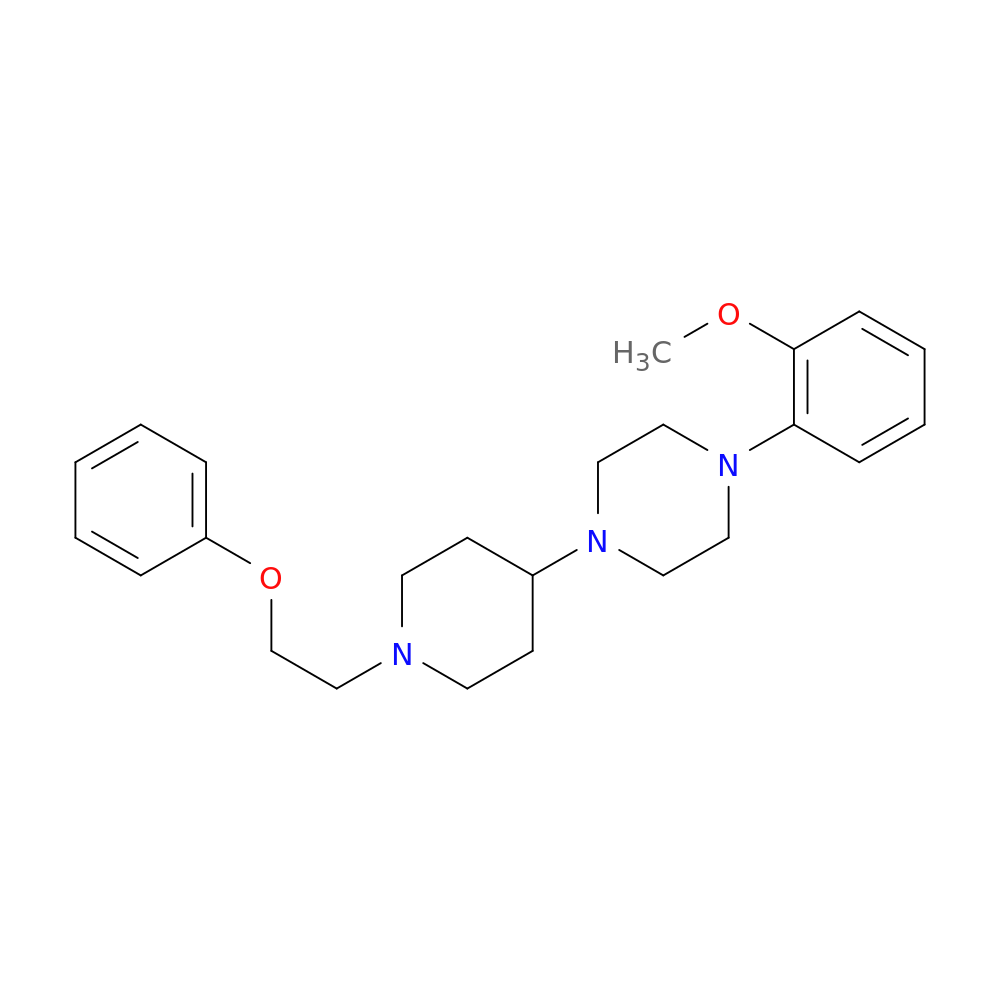 1-(2-methoxyphenyl)-4-[1-(2-phenoxyethyl)piperidin-4-yl]piperazine
