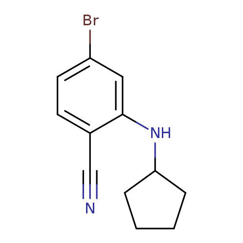 4-Bromo-2-(cyclopentylamino)benzonitrile