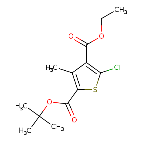 2-tert-butyl 4-ethyl 5-chloro-3-methylthiophene-2,4-dicarboxylate