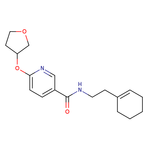 N-[2-(cyclohex-1-en-1-yl)ethyl]-6-(oxolan-3-yloxy)pyridine-3-carboxamide