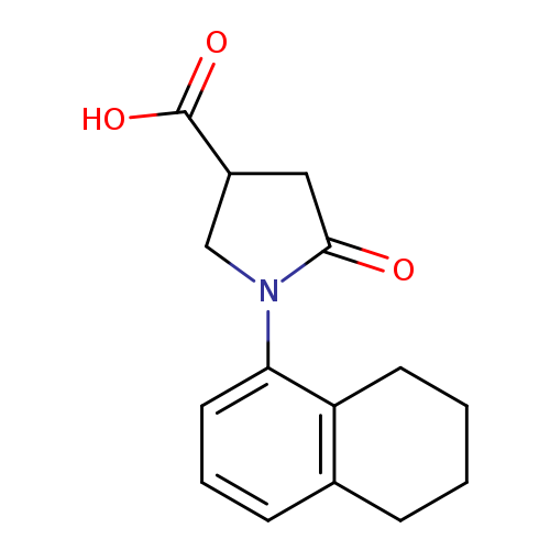 5-Oxo-1-(5,6,7,8-tetrahydronaphthalen-1-yl)pyrrolidine-3-carboxylic acid