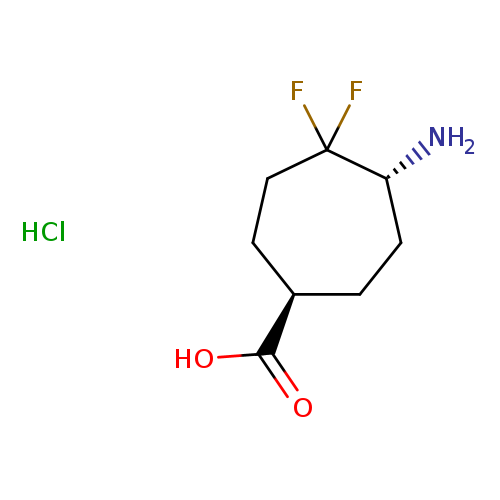 rac-(1R,5R)-5-amino-4,4-difluorocycloheptane-1-carboxylicacidhydrochloride,trans