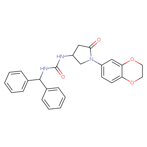 3-[1-(2,3-dihydro-1,4-benzodioxin-6-yl)-5-oxopyrrolidin-3-yl]-1-(diphenylmethyl)urea