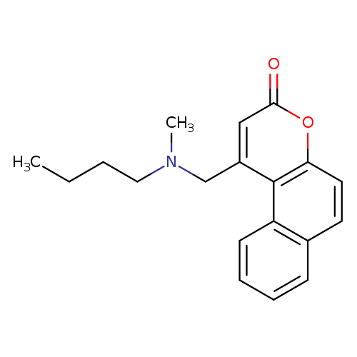 1-{[butyl(methyl)amino]methyl}-3H-benzo[f]chromen-3-one