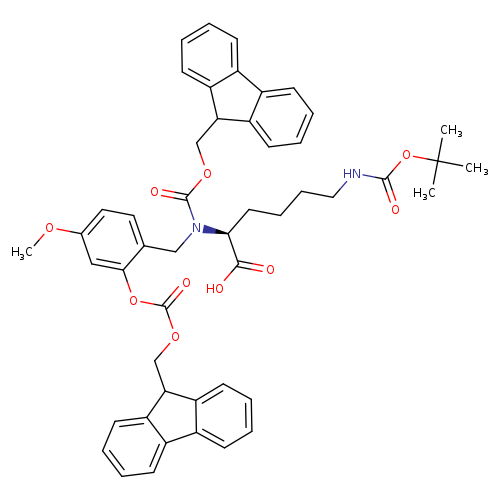 L-Lysine, N6-[(1,1-dimethylethoxy)carbonyl]-N2-[(9H-fluoren-9-ylmethoxy)carbonyl]-N2-[[2-[[(9H-fluoren-9-ylmethoxy)carbonyl]oxy]-4-methoxyphenyl]methyl]-