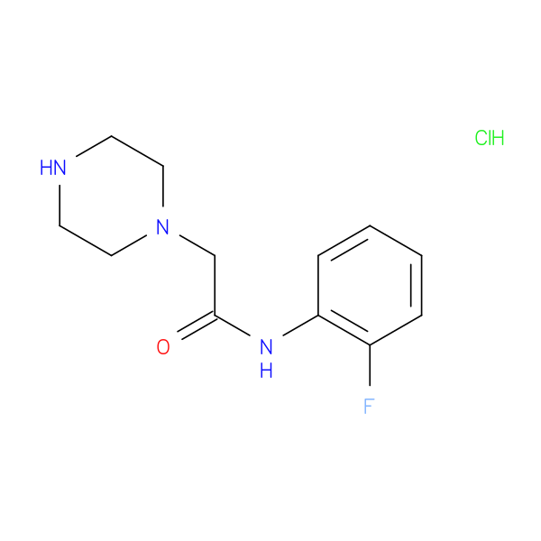 N-(2-fluorophenyl)-2-(piperazin-1-yl)acetamide hydrochloride