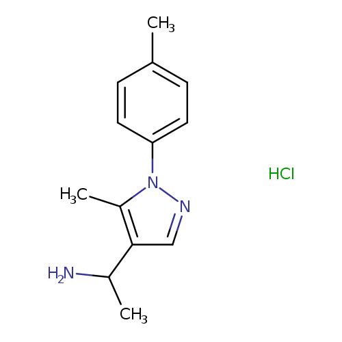 1-[5-methyl-1-(4-methylphenyl)-1H-pyrazol-4-yl]ethan-1-amine hydrochloride