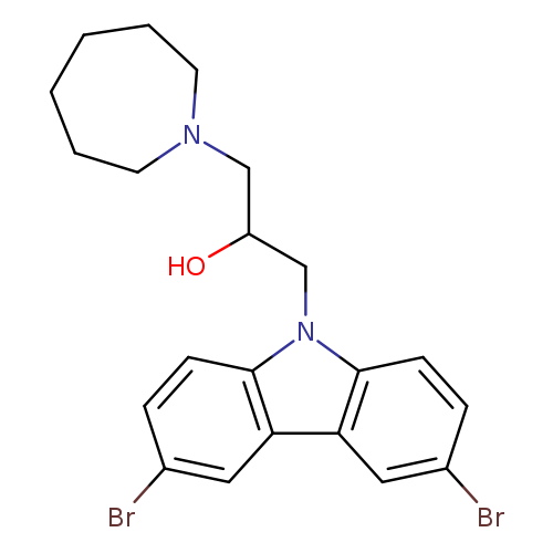 1-Azepan-1-yl-3-(3,6-dibromo-carbazol-9-yl)-propan-2-ol