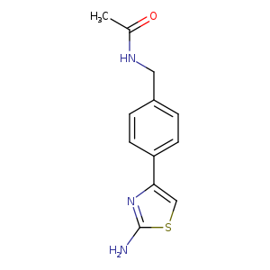 N-{[4-(2-amino-1,3-thiazol-4-yl)phenyl]methyl}acetamide